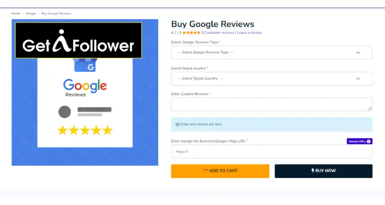 getafollower google reviews