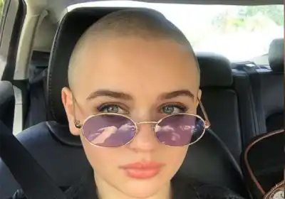 shaved head